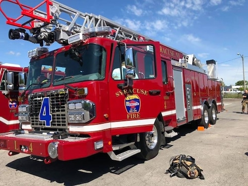 The Syracuse Fire Department put a nearly $1 million vehicle on service. The truck will respond from Fire Station 9, which is located at 400 Shuart Ave.