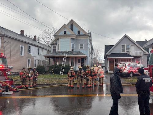 A fire heavily damaged a multifamily home at 1341 Butternut St., on Sunday, Nov. 23, 2025, displacing nine people, fire officials said.