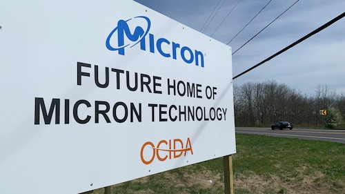 Micron is planning to build a large semiconductor plant on Route 31 in Clay. The company says the plant will employ up to 9,000 people and cost up to $100 billion to build. Rick Moriarty | rmoriarty@syracuse.com