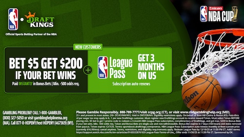 This DraftKings promo code secures $200 in bonus bets and free NBA League Pass in all these legal US sports betting states.