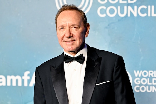Kevin Spacey at amfAR Venezia 2025 at The Arsenale on August 31, 2025 at The Arsenale in Venice, Italy. (Photo by Earl Gibson III/Deadline via Getty Images)