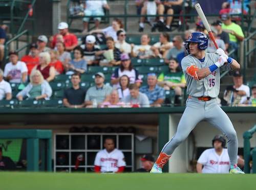 Carson Benge finished with four hits and knocked in two runs on Friday in Syracuse's 8-1 win over Lehigh Valley.