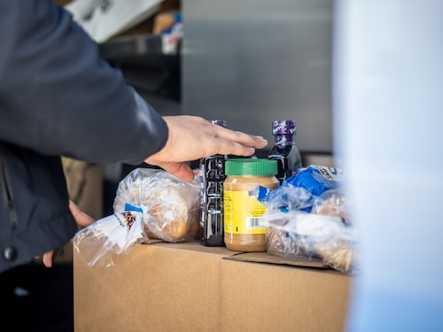 Corcoran High School is looking to collect food donations to help families through the holiday season. Nov. 4, 2025.