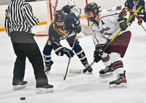 Scout Oudemool of Skaneateles and Drew Kopek of Clinton are the top two Section III girls ice hockey goal scorers over the past five seasons.
