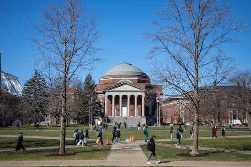 Hendricks Chapel, on Syracuse University's campus on March 27 in Syracuse, New York. (Arthur Maiorella | Contributing Photographer)