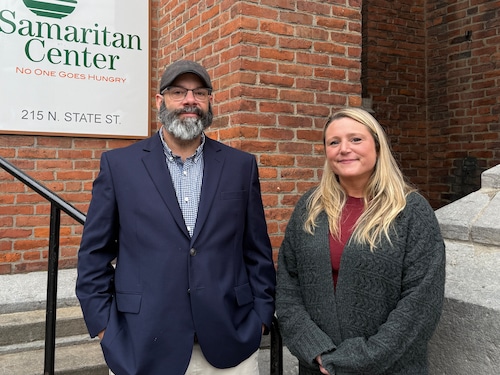 Raymond Mailloux III and Amber Rush are The Samaritan Center's new employees. They will help connect people with services through the center's new case management annex.