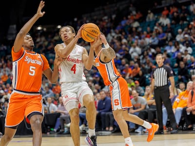 Syracuse®168极速赛车体彩官网 falls short as No. 3 Houston survives Orange upset bid