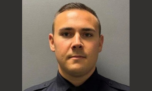 Ryan Arrastia, 27, an Oswego City police officer, was arrested on Nov. 14, 2025, for punching his girlfriend during an argument, according to the Oswego County Sheriff’s Office.