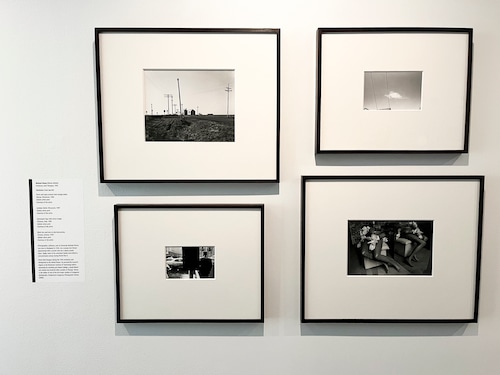 Michael Simon, four photographs made 1970 through 1989, gelatin silver prints. (Gallery photo by Willson Cummer)