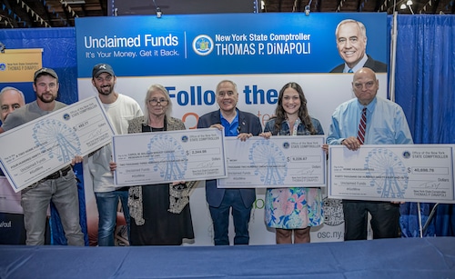 The office of the New York State Comptroller returned over $50,000 to four Central NY organizations at the state fair.