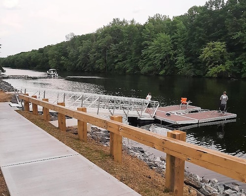 DEC opened a new boat launch on the at Cove Road, about a mile east of Sylvan Beach. The launch connects to Oneida Lake via the Barge Canal and has a two-lane, concrete ramp with floating docks, a canoe/kayak launch, fishing pier, parking area with 24 car and 49 car/trailer parking spaces.