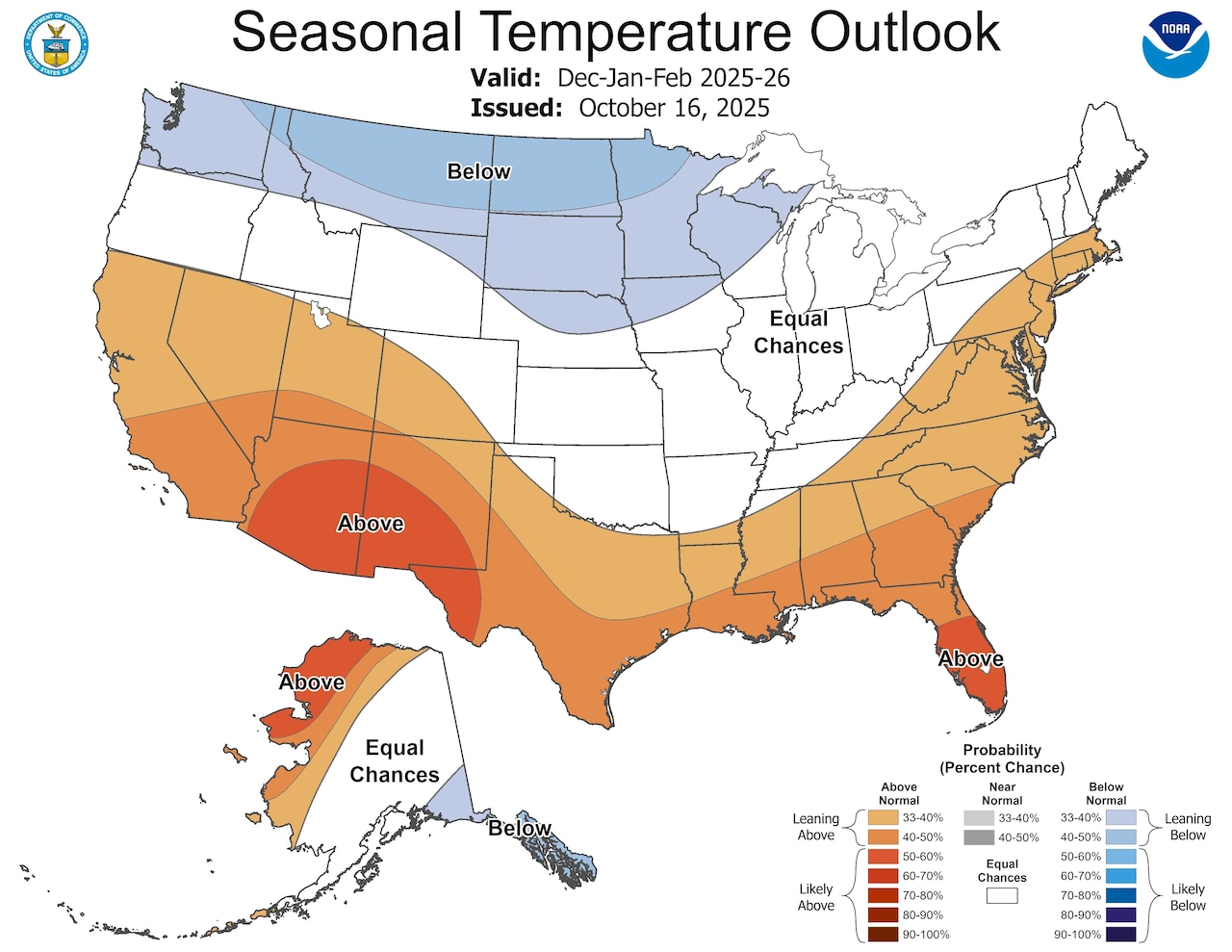 A typical winter for much of the U.S.