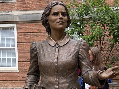 In 1849, Elizabeth Blackwell became the first woman to receive a medical degree. Her statue sits in the courtyard of the main academic building at Upstate Medical University.