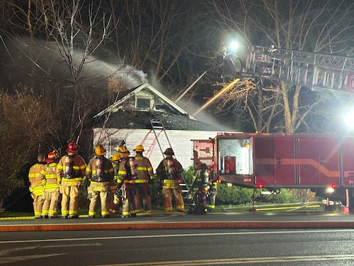 Two people were displaced Nov. 19, 2025, after a large fire tore through their Clay home at 7516 Henry Clay Blvd.