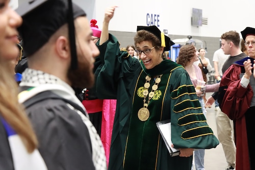 Over 500 students graduated Sunday, May 19 in Le Moyne College's 74th Commencement Ceremony. (Photos courtesy of Matt Turner)