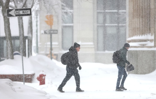 Nearly a foot of snow was dumped in Central N.Y. over night and this morning. Feb 17. 2025. dnett@syracuse.com