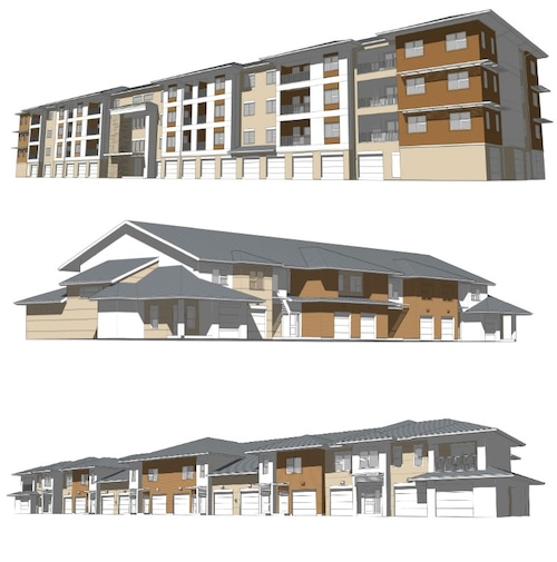 A company has proposed building 278 units of housing on land between Route 11 and Interstate 81 in Cicero. It would include apartments and townhomes. (Courtesy United Group)