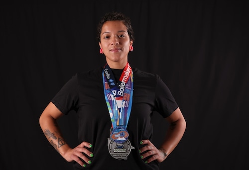 Gabrielle Lloyd is the co-founder of Syracuse Run Club. They host weekly runs, which attract 100-200 people.  Dennis Nett | dnett@syracuse.com