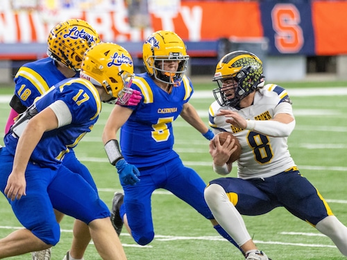 General Brown football defeated Cazenovia 51-49 on Saturday, Nov. 15 to win the 2025 Section III Class C Sectional Final. (Anthony Caimano | Contributing photographer)