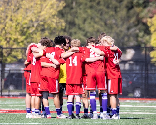 Fayetteville-Manlius vs Baldwinsville boys soccer at C.W. Baker High School Saturday October 4, 2025 in Baldwinsville, New York. Marilu Lopez Fretts | Contributing photographer