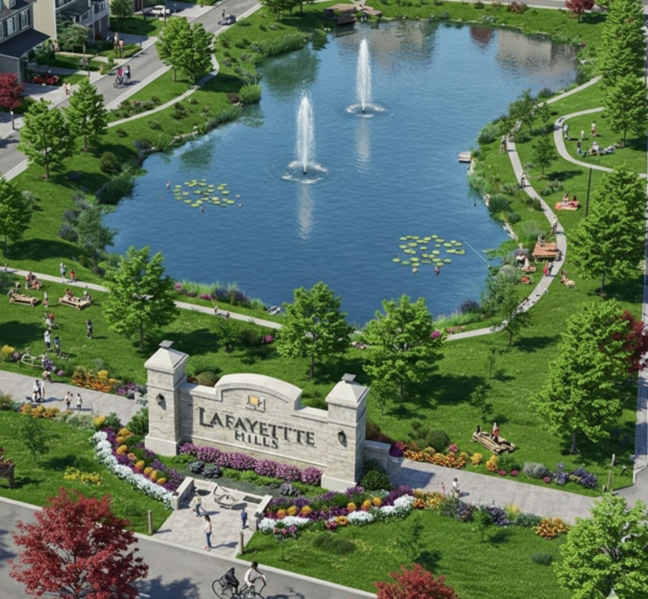 LaFayette Hills lake